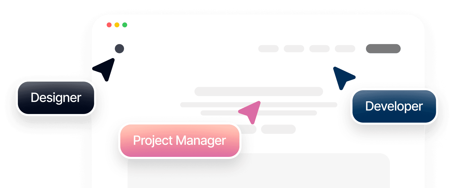 Design, development, and project management team